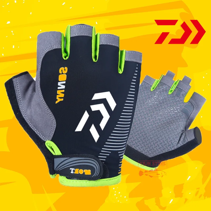 

Перчатки Daiwa унисекс, быстросохнущие перчатки с открытыми пальцами для рыбалки, дышащие нескользящие спортивные перчатки для охоты, кемпин...