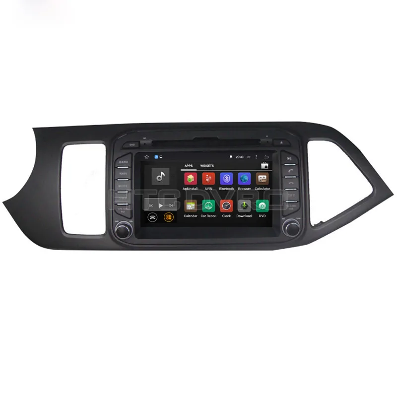 YMODVHT 7 дюймов 4G Восьмиядерный Android 9 0 1 автомобильный dvd плеер для Kia Picanto Morning 2011 GPS