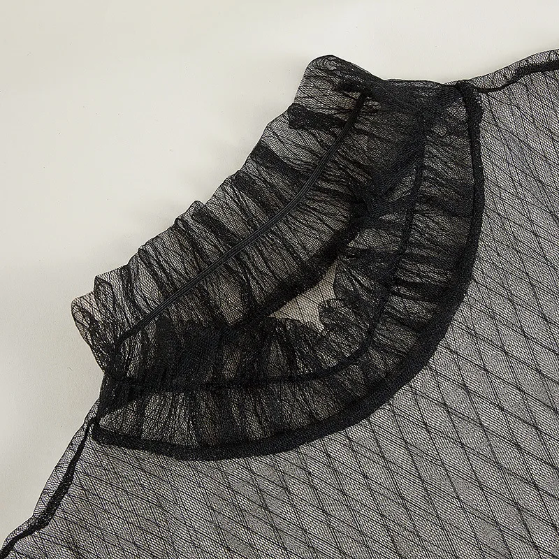 

2021 White Transparent Fake Collar for Women Shirt Detachable Stand False Collar Top Sweater Clothes Shirt Accessories