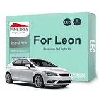 Комплект светодиодных ламп для внутреннего освещения для Seat Leon Mk1 Mk2 Mk3 1 2 3 1 M 1P 5F 1999-2018, светодиодные лампы Canbus для чтения
