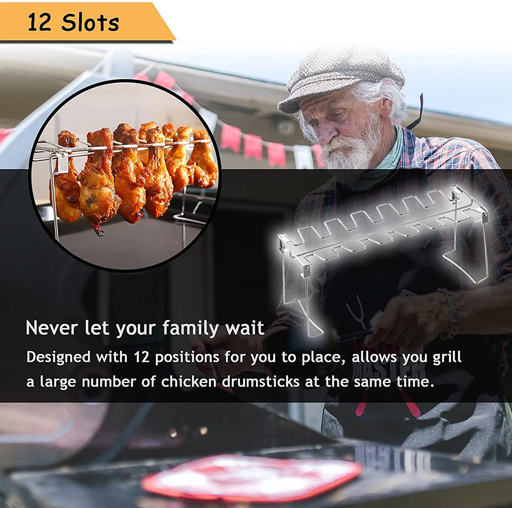 Подставка под крылья для куриных ножек металлическая подставка из нержавеющей