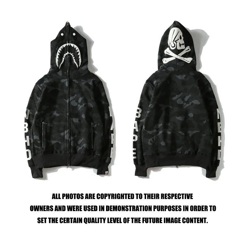 

Shark BAPE Head Skull Dark Sweatshirt M~3XL