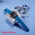 Чехол и ремешок для Samsung Galaxy watch 46 мм 42 мм, силиконовый браслет с покрытием из ТПУ, универсальный бампер для смарт-часов correa Gear S3 Frontier