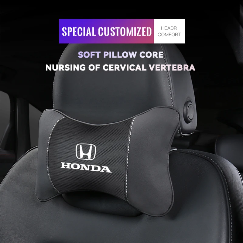 Подушка на подголовник автомобильного сиденья из ПУ кожи 1/2 шт. |