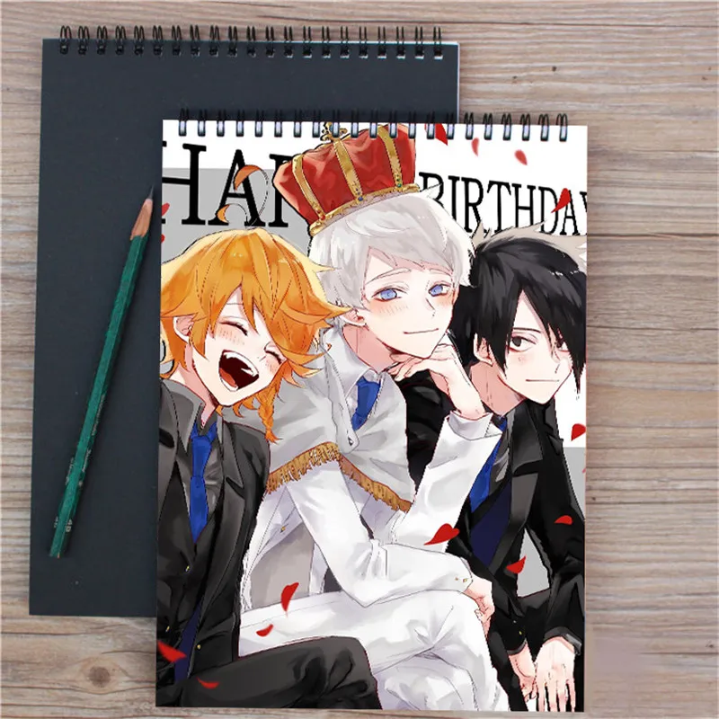 

Anime Sketchbook A4 The Promised Neverland Graffiti Drawing Sketch Book Art Student Painting Book Kawaii Office School Supplies