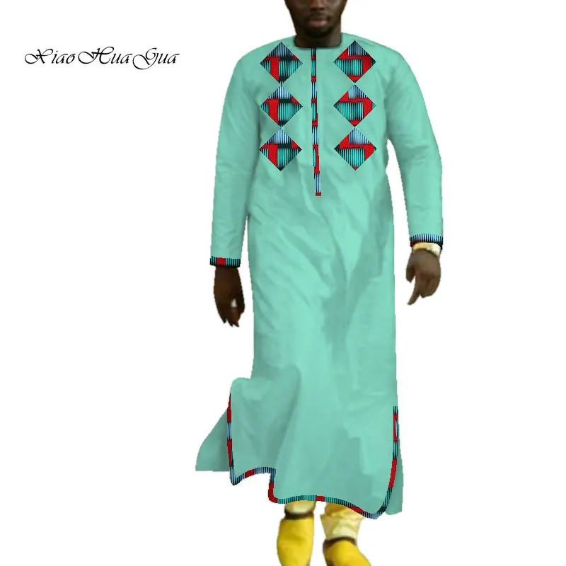 Мужская Африка длинный халат Дашики платье традиционная африканская одежда с