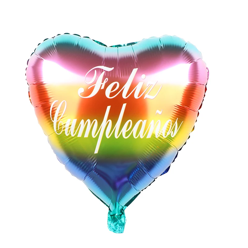 Фольгированные воздушные шары FELIZ CUMPLEANOS 18 дюймов 10 шт. | Дом и сад