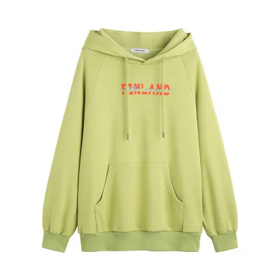 

Cashmere Wei Clothing Women's Autumn / Winter Women's New pocket Casual Loose Hooded Thickened Cotton Women's Wei Clothing