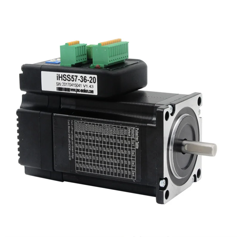 IHSS57 36 20 JMC Nema 23 2Nm DC36V встроенный шаговый двигатель с замкнутым контуром и