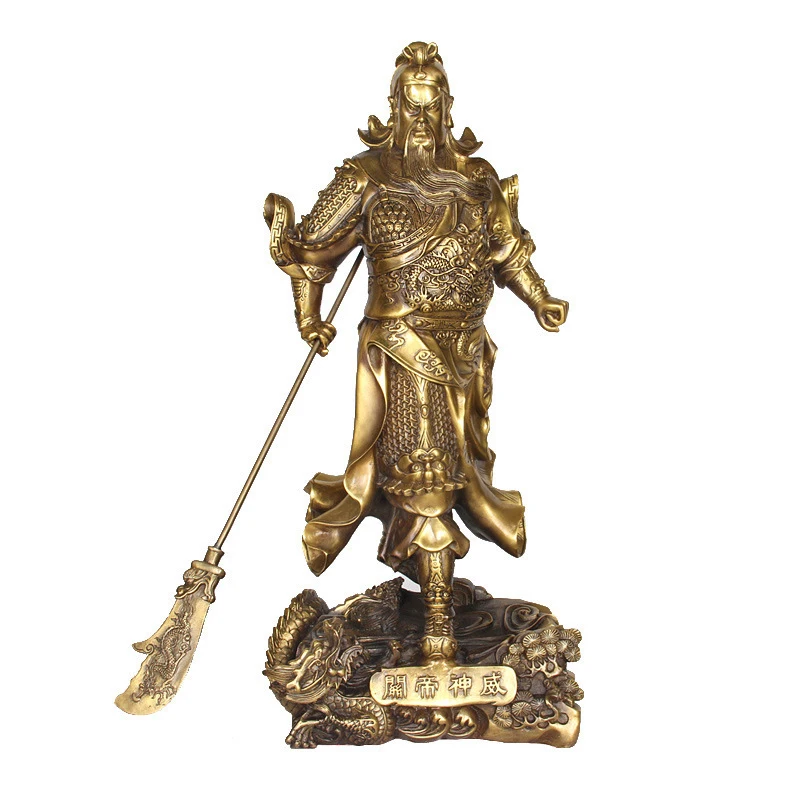

Декоративные поделки LAOJUNLU из бронзы, чистая медь Sit Loong Guan shengong Wu Guan Emperor Guan Yu