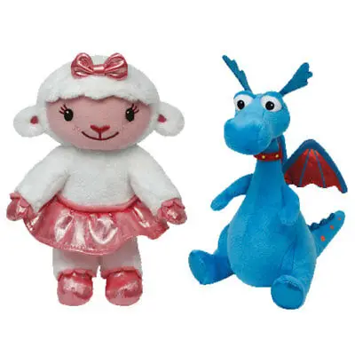 New Cute Doctor Stuffy the Dragon Lambie Sheep Plush For Girls Boys 15cm Kids Stuffed Animals Toys Children Gifts