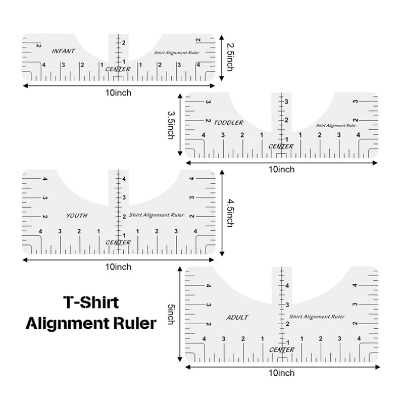 Линейка для выравнивания футболок линейка дизайна инструмент легкая калибровка