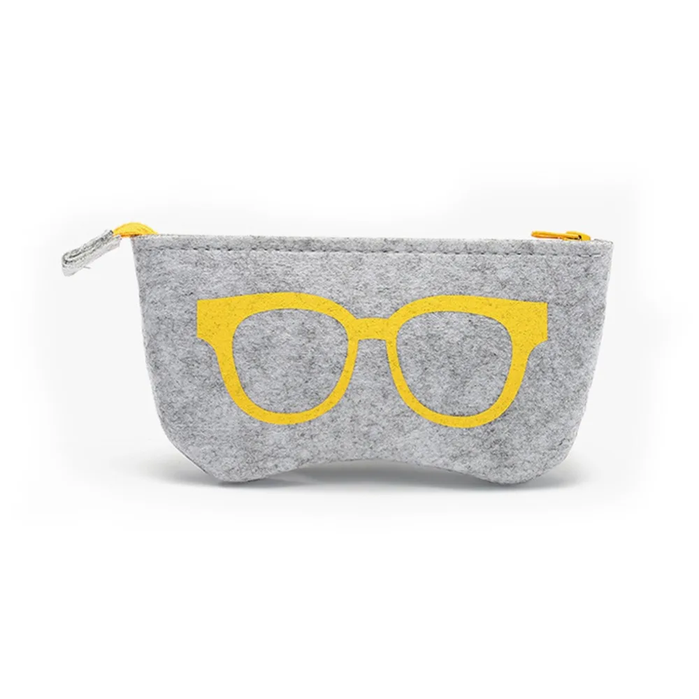 Милый Чехол для очков на молнии Модный чехол солнцезащитных коробка хранения