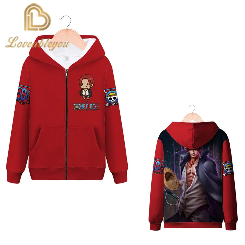 Anime One Piece Zipper 3d Printed Hooded Hoodies Sweatshirts for Men Spring Antumn Jackets Cardigan Tops |