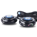 Настольный ПК Elisona, чехол для компьютера, выключатель питания с двумя USB-портами, аудиоинтерфейс, кнопка сброса питания светодиодный светодиодная подсветка, удлинитель