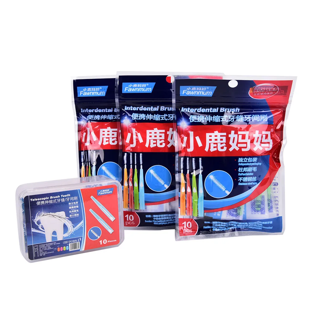 10 штук упак. Ортодонтическая межзубная щетка для ухода за зубочисткой кисти