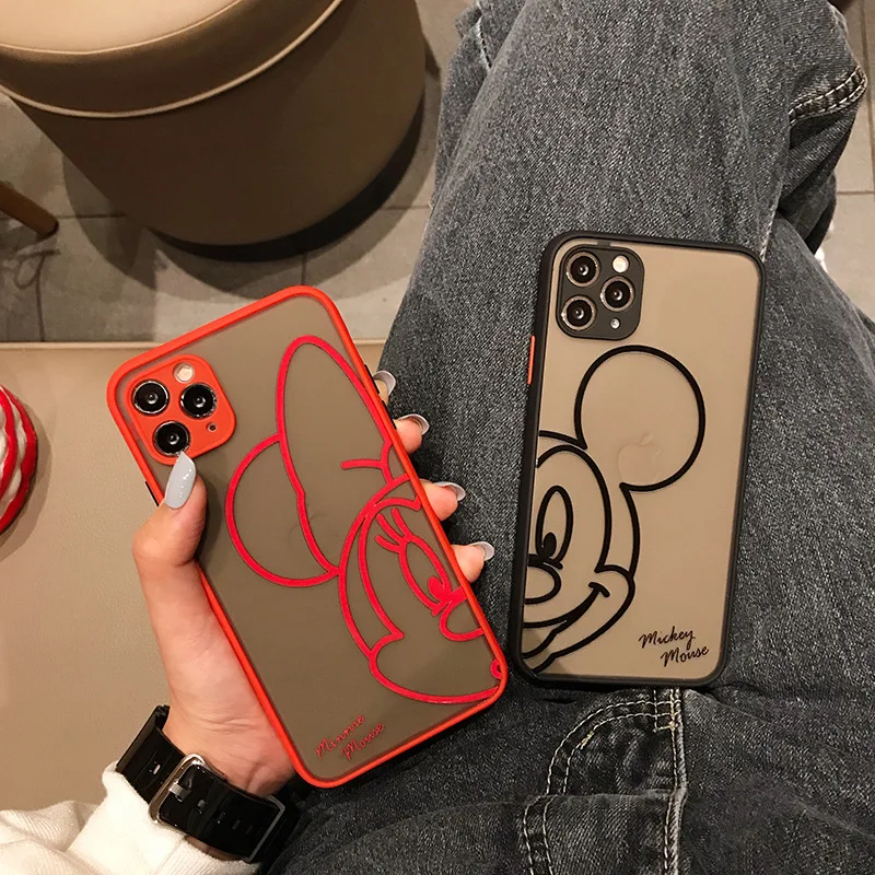 

Disney original for iPhone 7/8/Plus X/XS/XR/XS Max 11/11 Pro / Max/12/12pro/12min12promax Minnie Mickey Phone Case cover Liquid