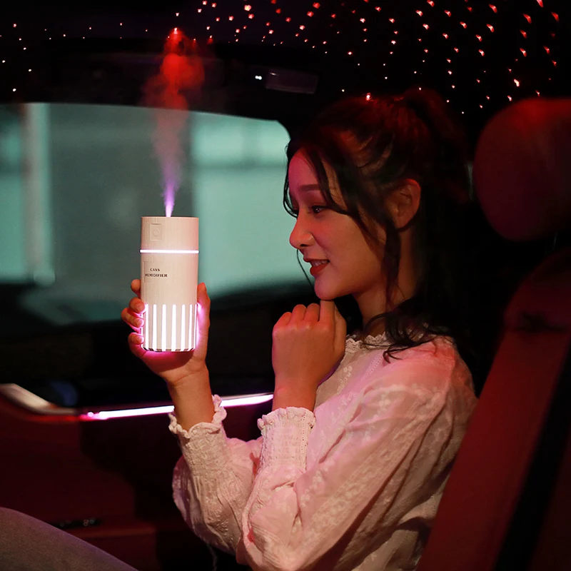 3 in 1 Air Humidifier 320ML USB Mini Ultrasonic Aromatherapy Machine Car Home Portable Colorful Light Small Fan | Бытовая техника