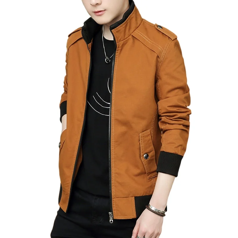 

Men's jacket 2021 new slim jacket Korean version of the trend of youth spring and autumn clothes