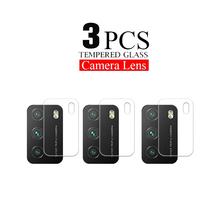 

3-pcs for Xiaomi little m3 Camera Lens film on Screen Protector poco m3 Glass for xiomi pocoM3 little3 pcm3 protective glass