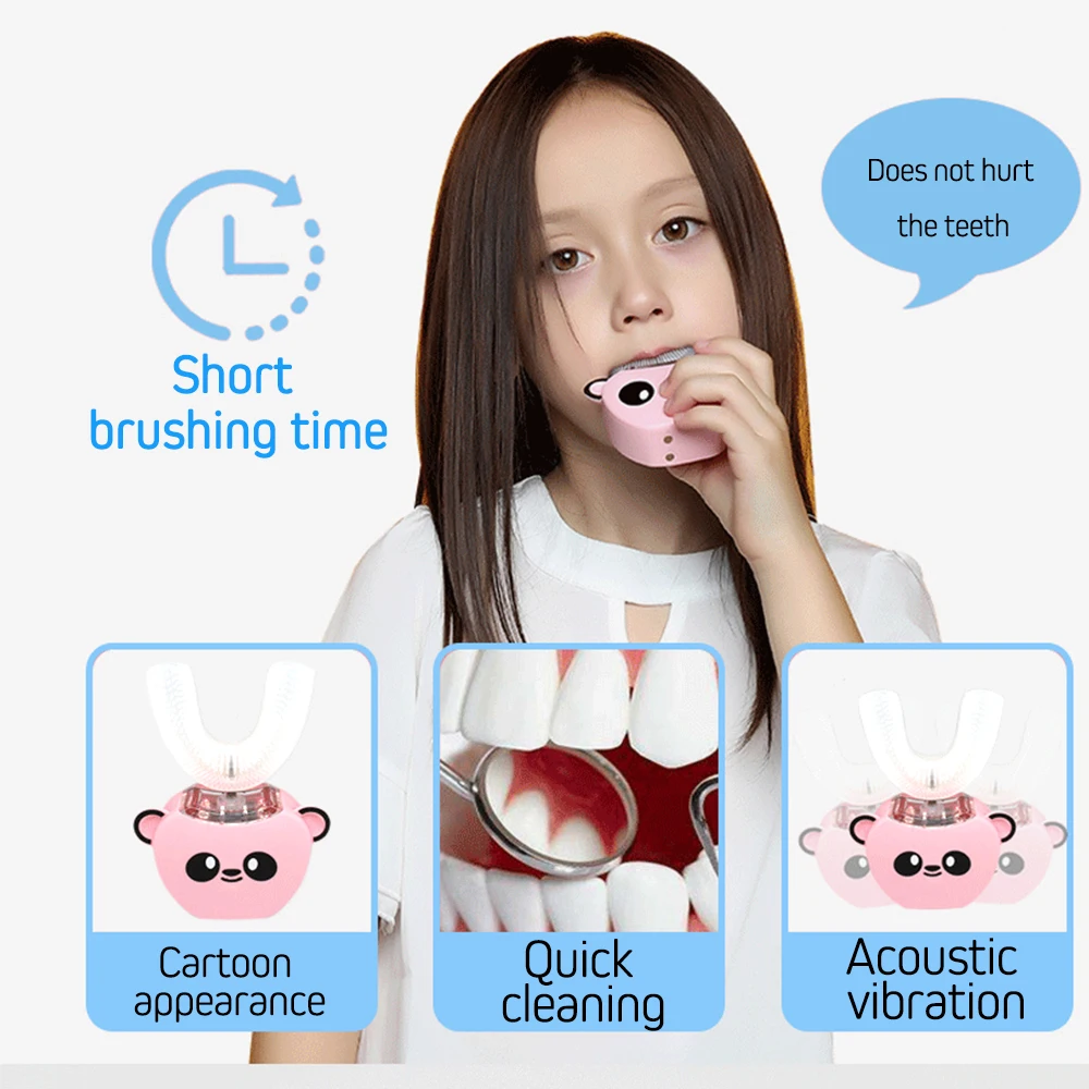 Smart U Kids звуковая электрическая зубная щетка музыкальная Кремниевая