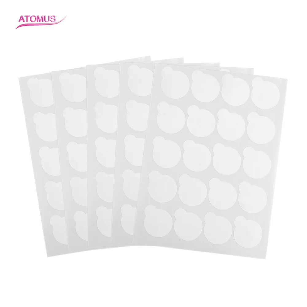 100 шт. держатель для клея ресниц паллетная бумага 2 5 см одноразовые накладки