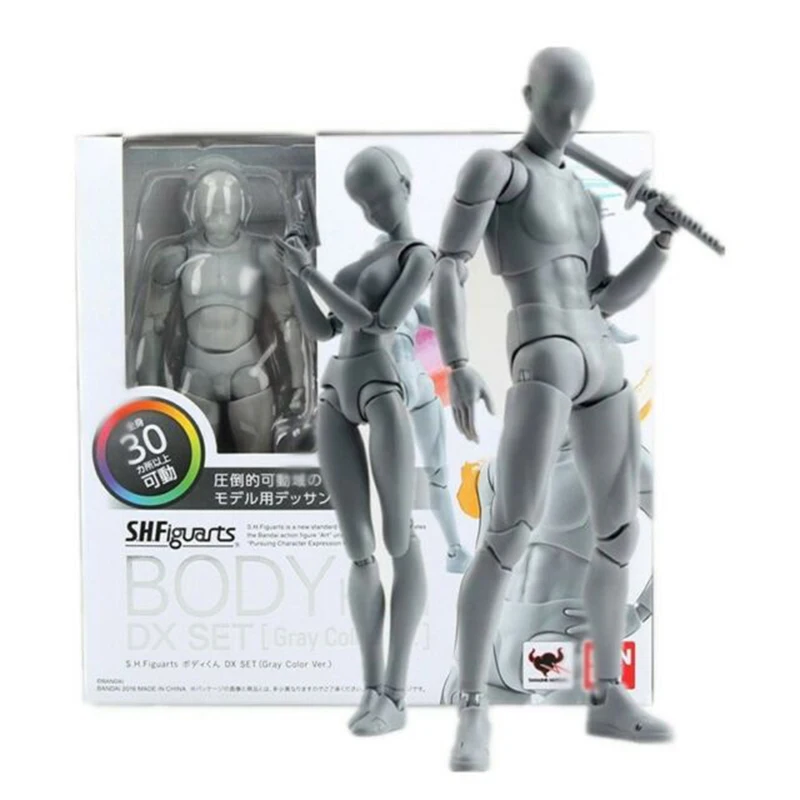 Набор подвижных фигурок SHFiguarts Body Kun DX экшен-фигурки из ПВХ серого и оранжевого