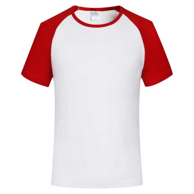 Promotional Men Round Neck Raglan Short Sleeves T-shirt With Custom Logo Printed Tshirts For Women | Мужская одежда