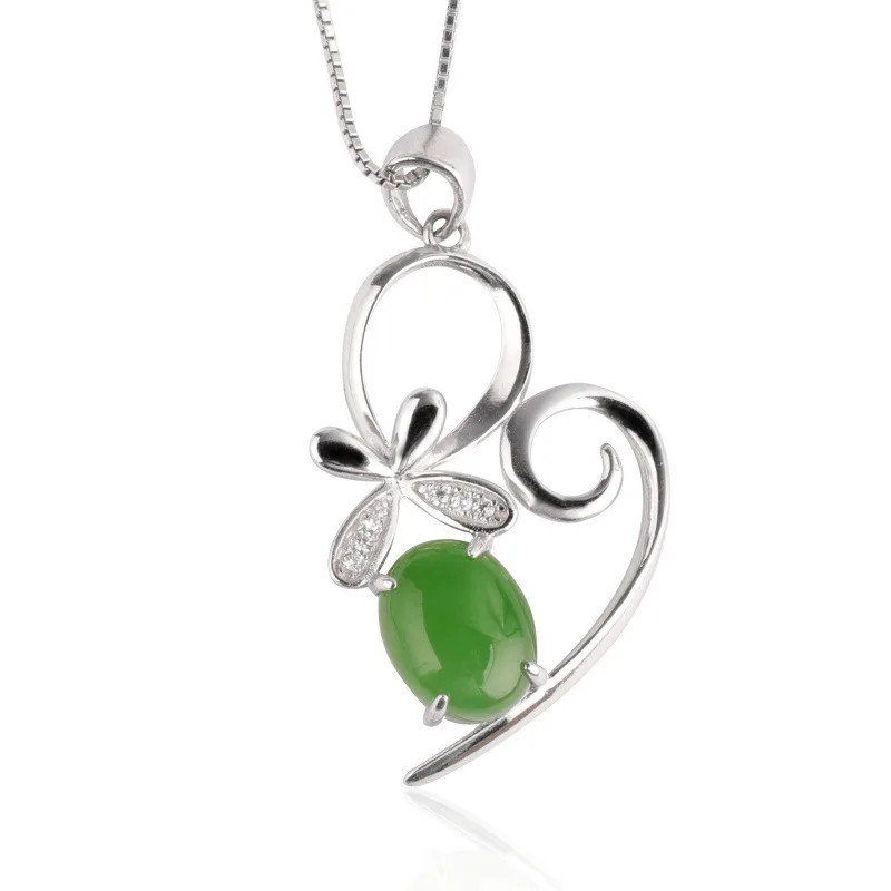 

2020 With Certificate Slide Manufacturer Direct Selling New Personalized S925 Sterling Inlaid With Russian Jasper Pendant