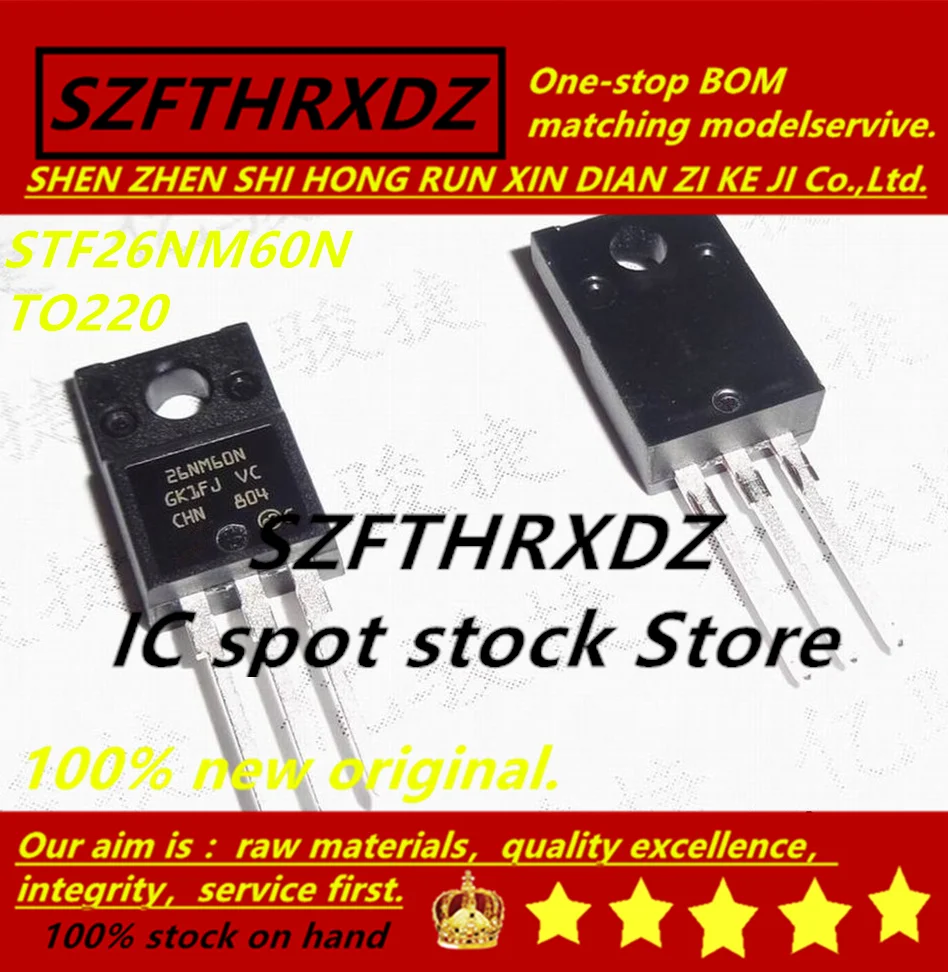SZFTHRXDZ 100% Новый оригинальный (10 шт.) PHX4NQ60E 4NQ60E MBR3045CTG B3045G FQP17P10 STF26NM60N 26NM60N TO220 |