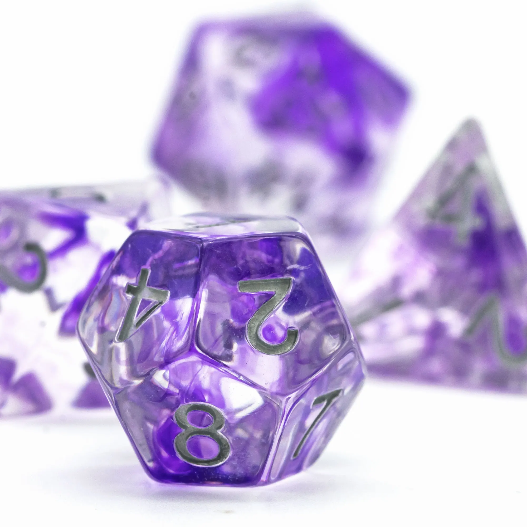 Полиуретановые фиолетовые фотообои набор D4 ~ D20 полигедрические кости для