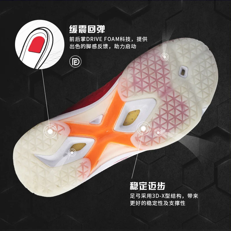 Li Ning RANGER II обувь для бадминтона Мужская 2021 профессиональная соревнований дышащая