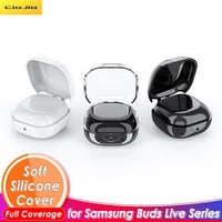 for samsung galaxy buds live transparent earphone soft anti fall protector case