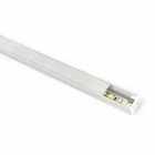 Светодиодный светильник для шкафа, 50 см, 20 дюймов, 14 Х9 мм, 12 В постоянного тока, 6 Вт, под стойкой, U-образная, с поверхностным креплением, алюминиевая жесткая полоса с лентой 3 м