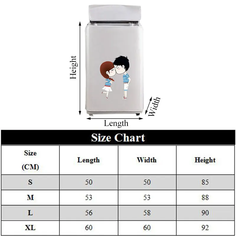 Чехол для стиральной машины с фронтальной нагрузкой и домашняя Солнцезащитная