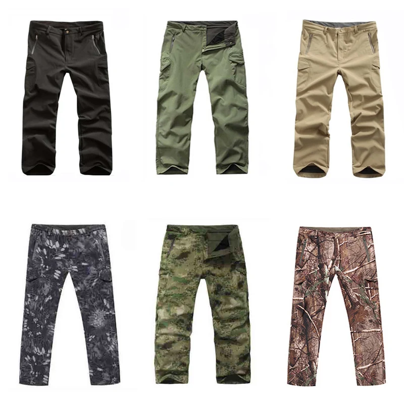 

Camouflage Tactical Pants Men Army Military Combat Trousers Outdoor Sport Softshell Climbing Hiking Camping Hunting Pants