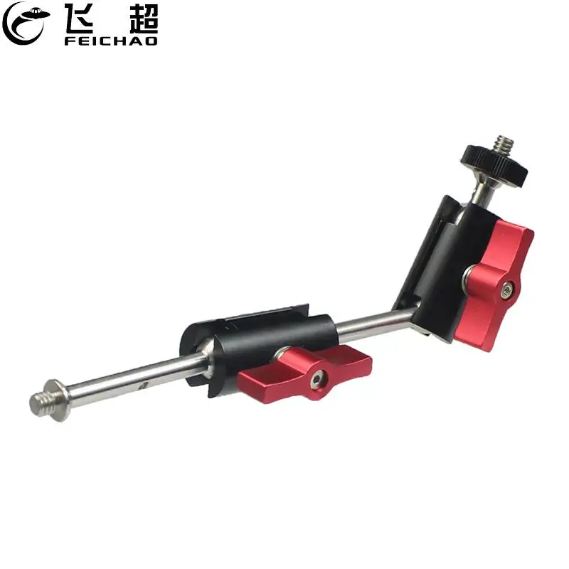 

Feichao 360 Tripod Magic Arm Mount Adapter Dual Ballhead 1/4'' Screw Articulating Connector for Camera Monitor Cage LED Light