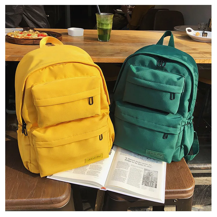 

School bag Waterproof Nylon Backpack for Women Multi Pocket Travel Backpacks Female School Bag for Teenage Girls Book Mochilas