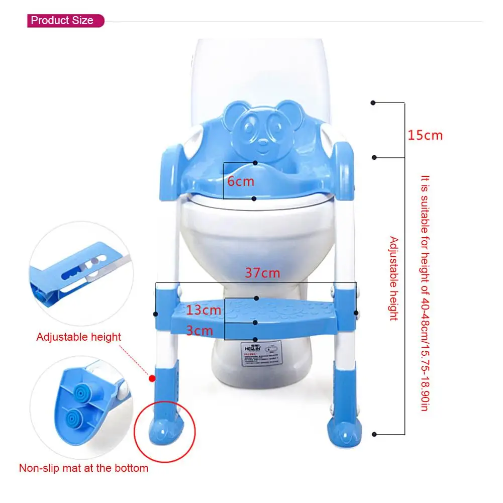 Сиденье-тренажер для унитаза складное с регулируемой лестницей | Мать и ребенок