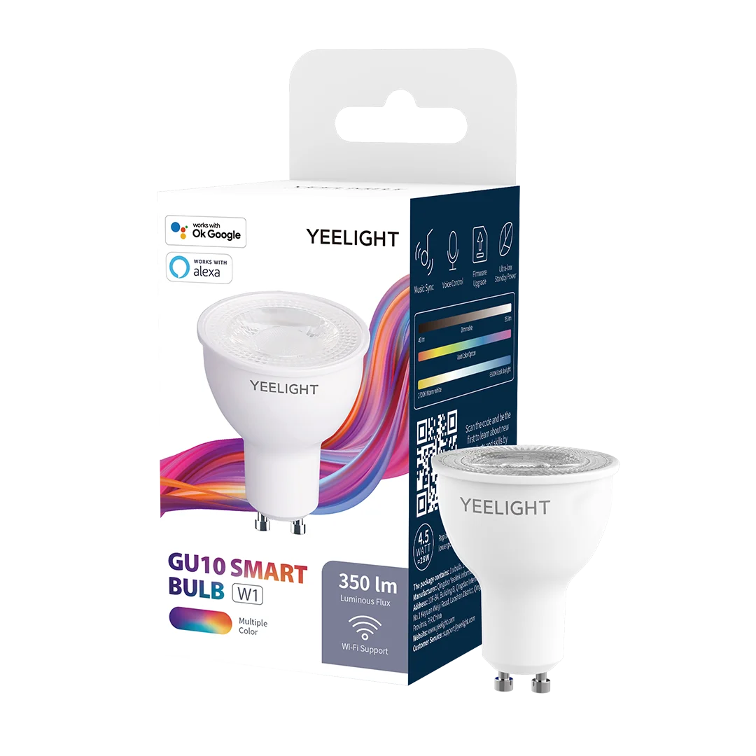 

Yeelight Multicolor RGB GU10 Smart LED Bulb W1 Dimmable 220V 350lm Smart App Control for Google Assistant Alexa SmartThings