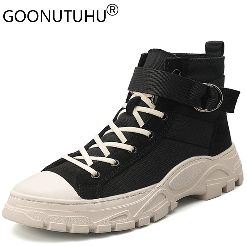 Стильные модные мужские ботильоны повседневная парусиновая обувь кроссовки с