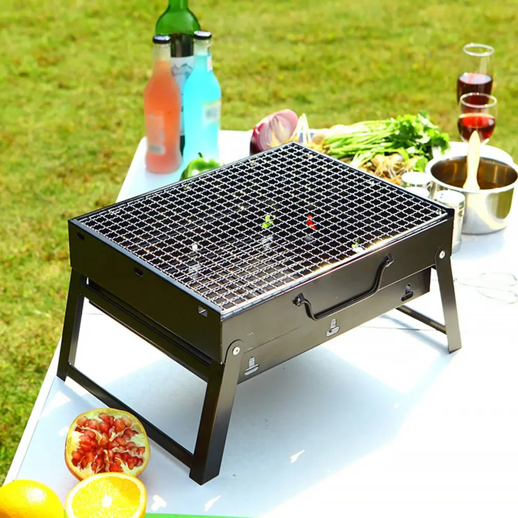 

Outdoor Field Barbecue Rack Household Portable And Durable Steel Convenient Detachable Barbecue Rack