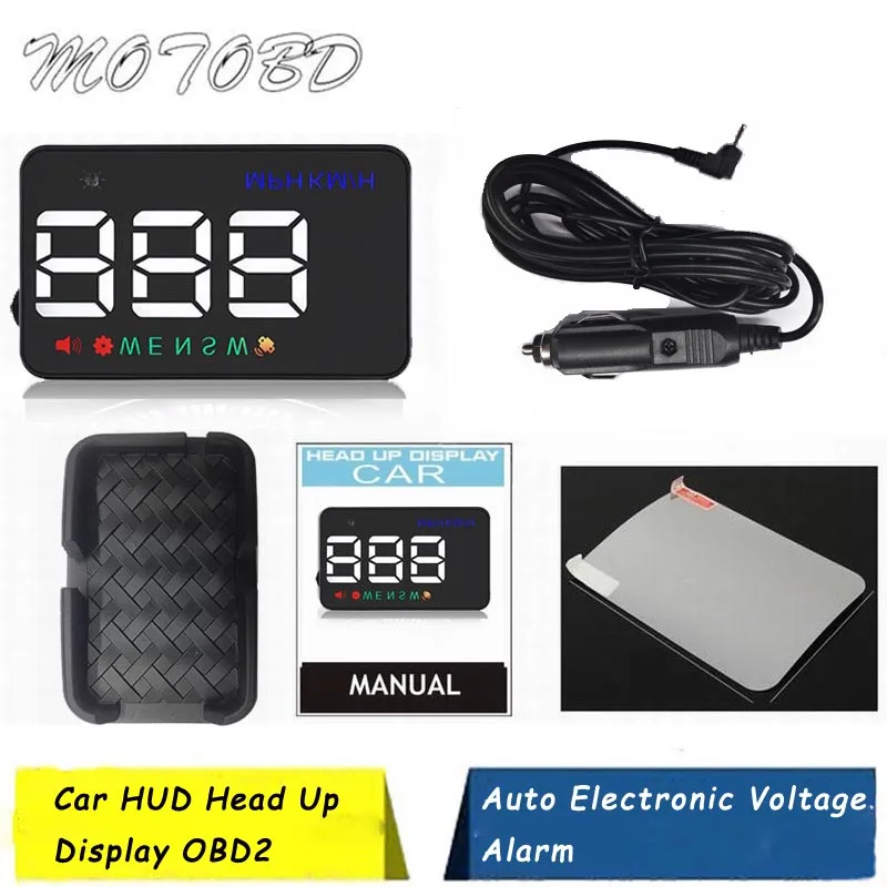 A5 HUD 3 5 дюймовый автомобильный дисплей на лобовое стекло проектор Спидометр