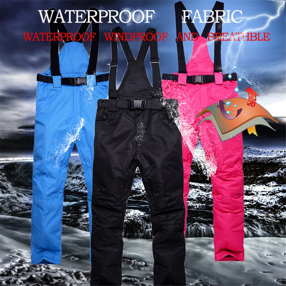 

New Thick Warm Women's Ski Suit Waterproof Windproof Skiing and Snowboarding Jacket Pants Set Winter Jacket Women Snow Costumes
