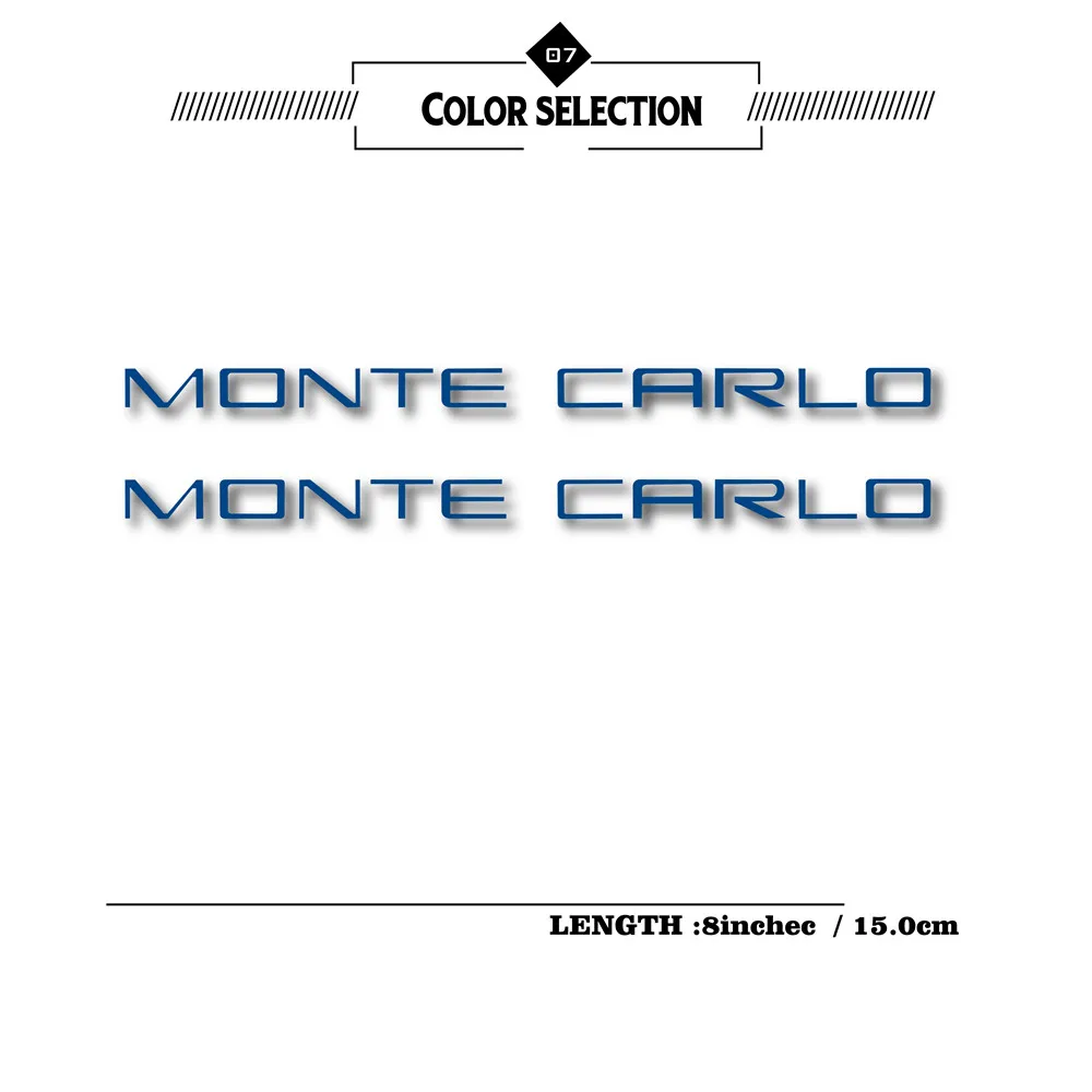 

New logo decorative rim interior fuel tank sticker motorcycle reflective waterproof sticker for chevrolet monte carlo MONTECARLO