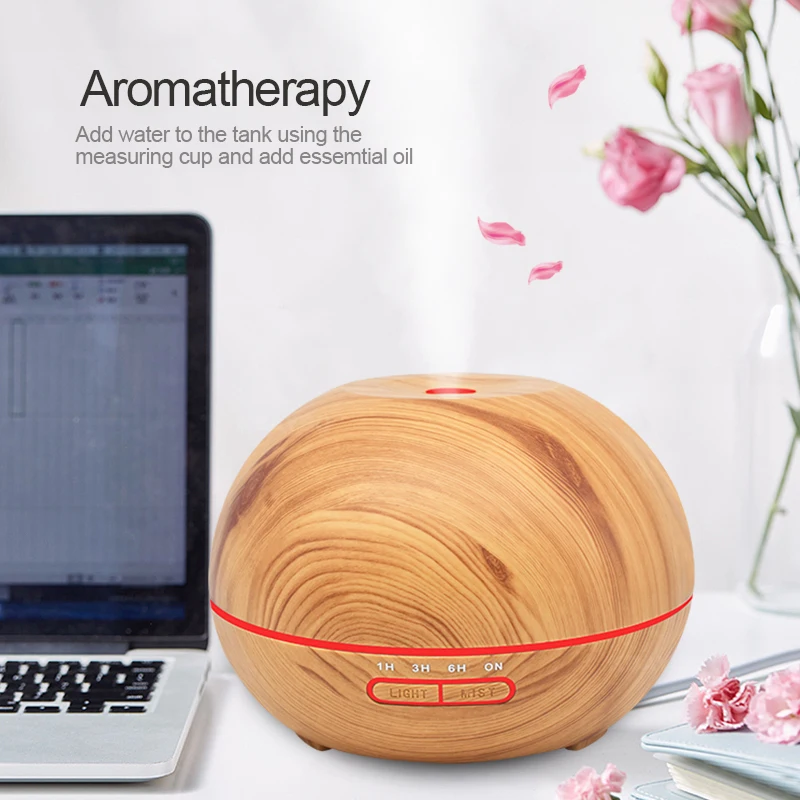 Ультразвуковой увлажнитель воздуха 400 мл аромадиффузор для эфирных масел с