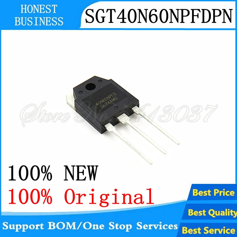 Новинка 5 шт. 40N60NPFD TO 3P 40N60 600V 40A IGBT SGT40N60NPFDPN TO3P|Голосовые модули