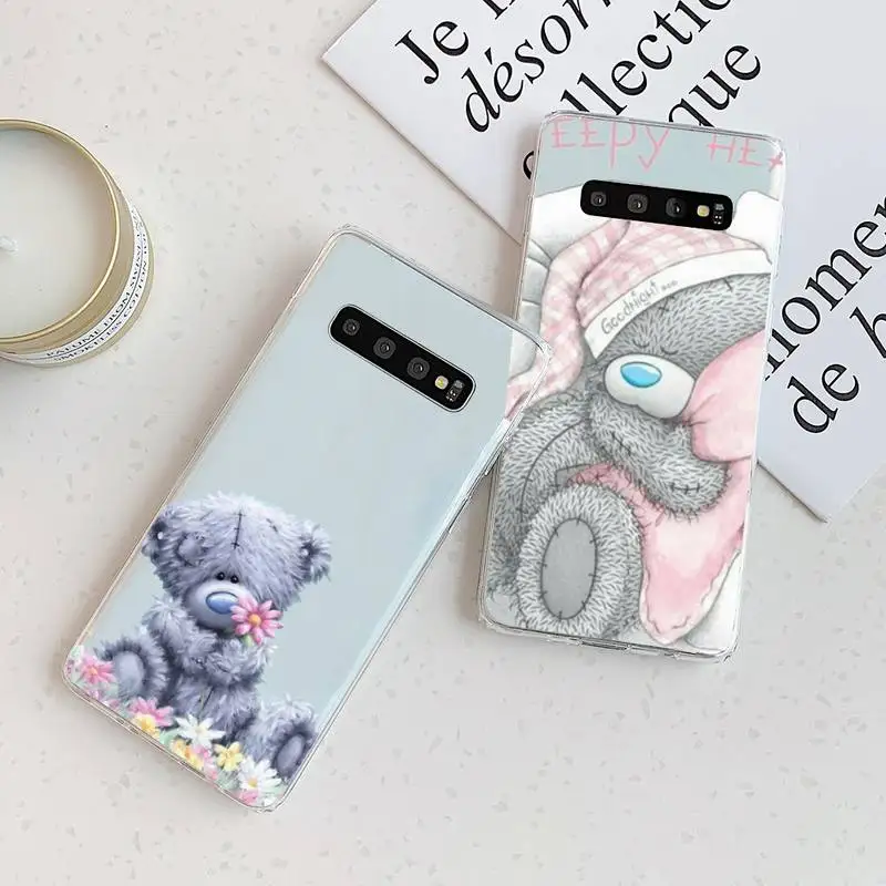 

Tatty Teddy bear Cute Phone Case Transparent For Samsung Galaxy A S Note 9 11 10 51 50 71 70 80 20 21 30s ultra plus