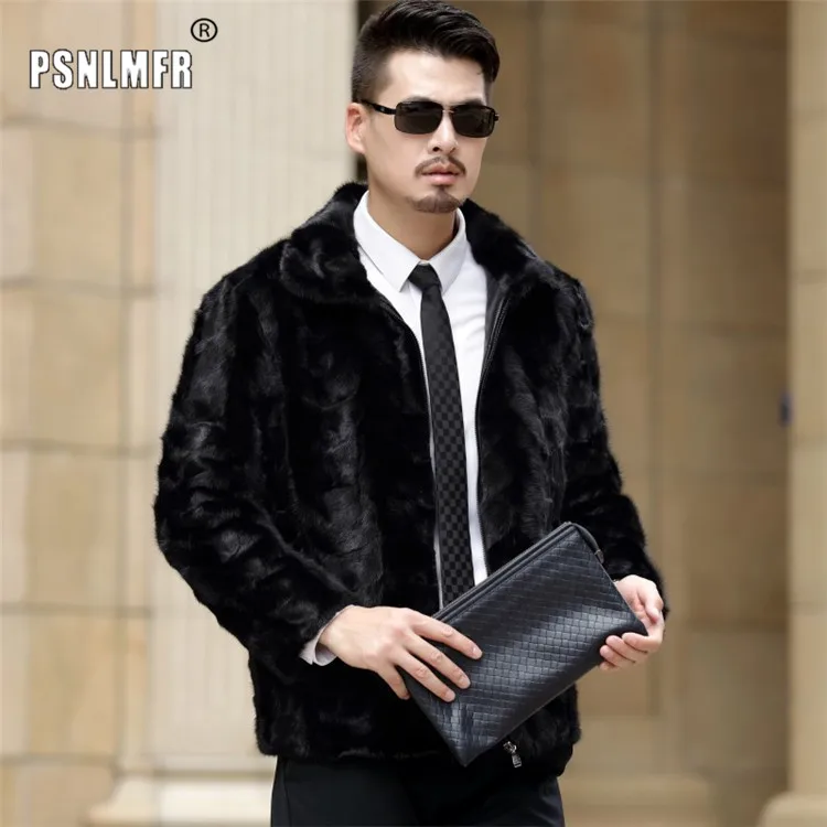 Мужская деловая куртка из натурального меха норки с воротником Новое поступление 2020 шуба натуральной