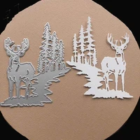 christmas deer metal cutting dies stencils for scrapbooking photo album stamps decorative embossing diy paper